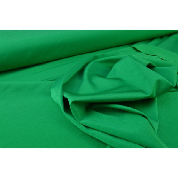Tissu LYCRA brillant bi elastique coloris vert - Photo n°4