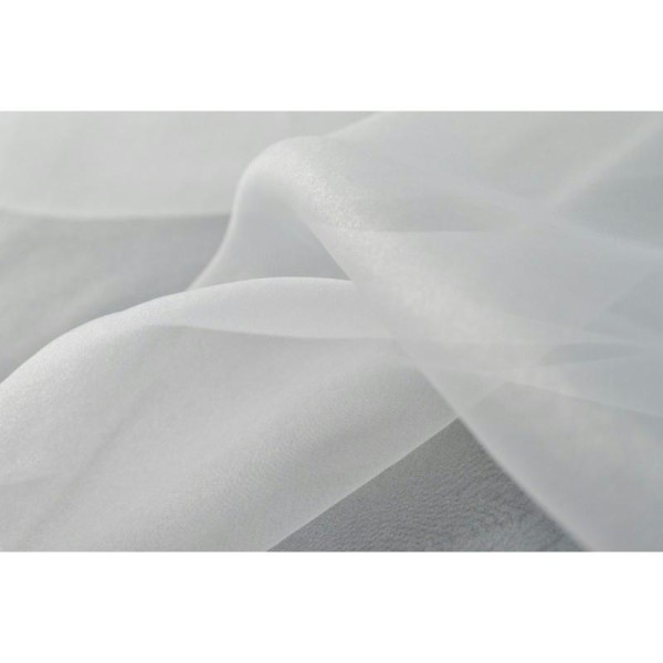 Organza  ivoire 100% polyester 300cm . - Photo n°4