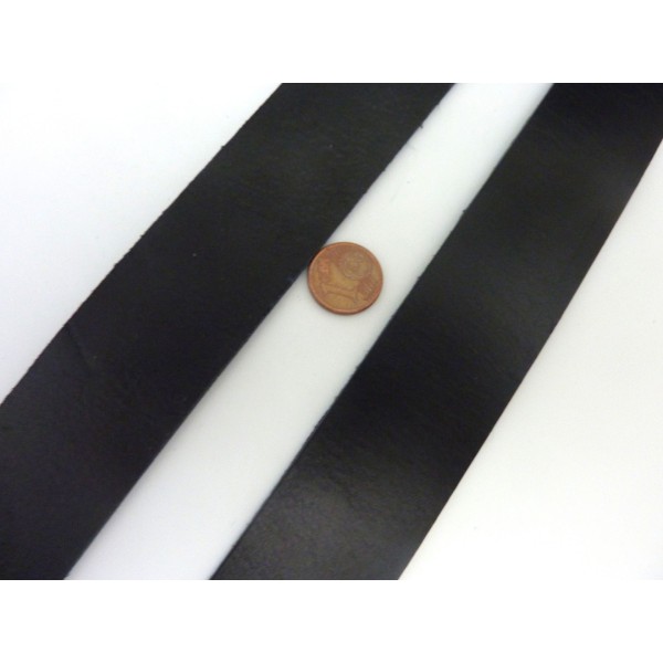 20cm Cuir Plat Largeur 29,5mm De Couleur Noir Pour Bracelet Manchette Par Exemple - Photo n°3