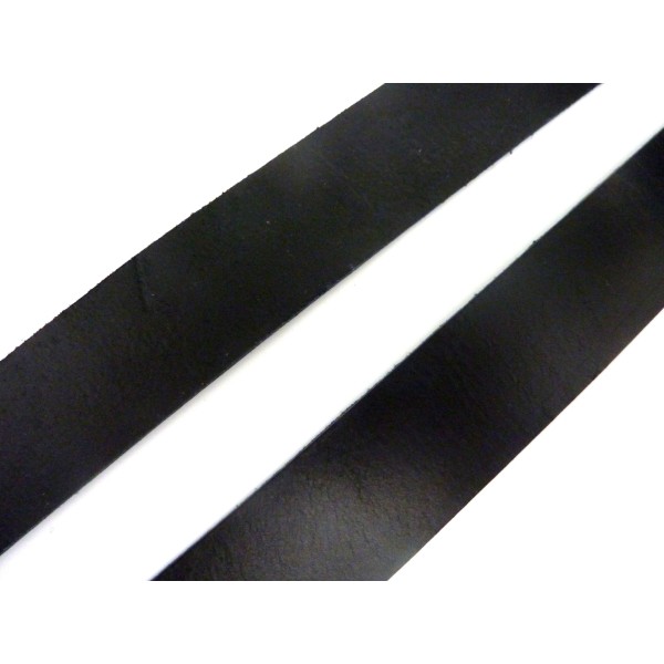 R-1m Cuir Plat Largeur 29,5mm De Couleur Noir Pour Bracelet Manchette Par Exemple - Photo n°1