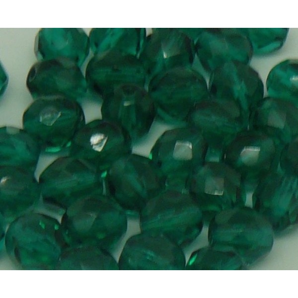 Q12-16 10 perles de verre 14x9 mm cylindre bleu-vert mat 