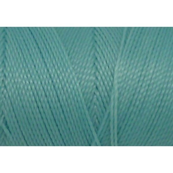 5m Fil Polyester Ciré 0,8mm De Couleur Bleu Pâle, Bleu Azurin Mat - Photo n°1