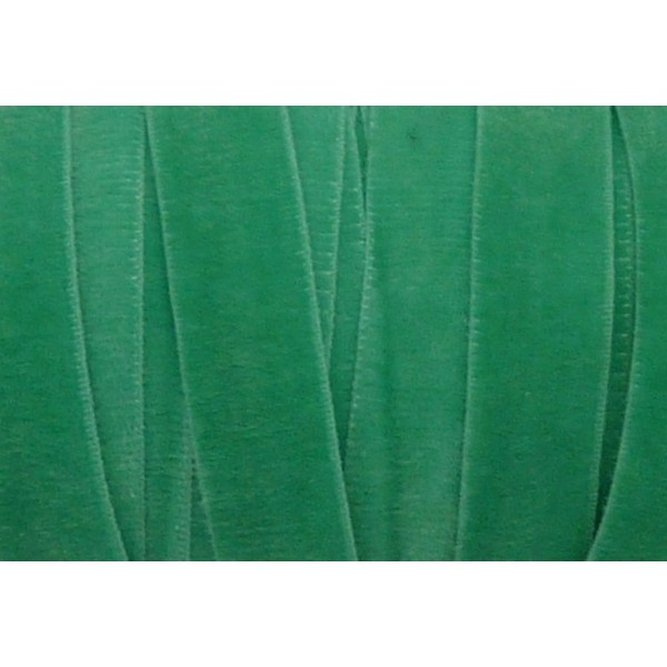 R-1m Ruban Élastique Plat Velours 10mm Vert D'eau Vert Opaline Pour Headband Par Exemple - Photo n°1