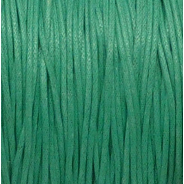 10m Fil Coton Ciré 1mm De Couleur Vert D'eau - Photo n°1