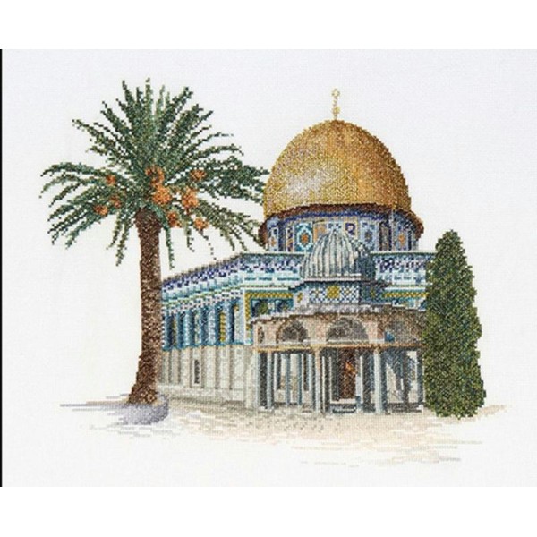 Thea Gouverneur 535 Dome of the Rock toile lin - Photo n°1