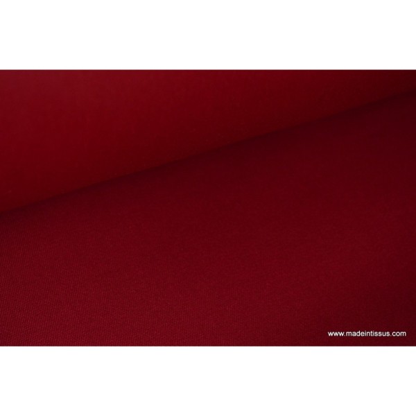 Tissu Gabardine enduite étanche rouge hermès. - Photo n°3