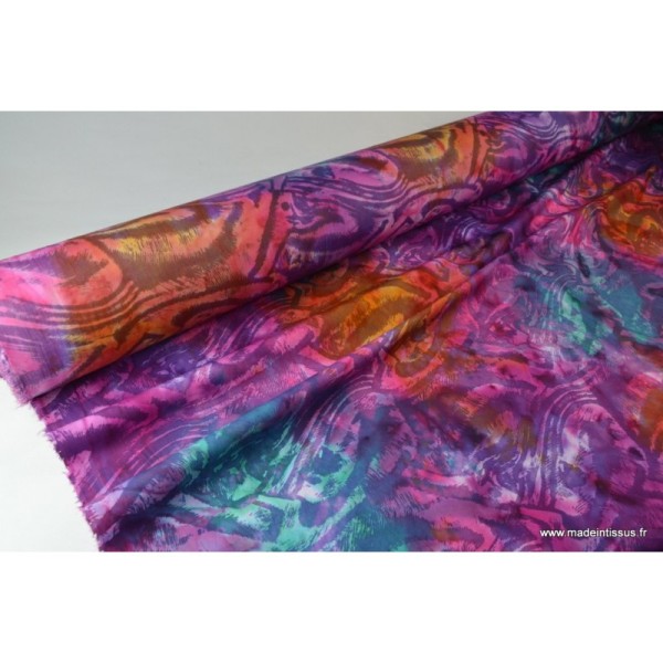 Tissu Coton imprimé batik étanche ENDUIT ACRYLIQUE 2 COUCHES . - Photo n°2