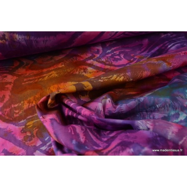 Tissu Coton imprimé batik étanche ENDUIT ACRYLIQUE 2 COUCHES . - Photo n°4