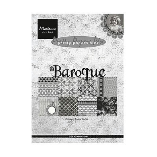 Bloc MARIANNE DESIGN - Baroque - 15x20 cm - 32 feuilles - Photo n°1