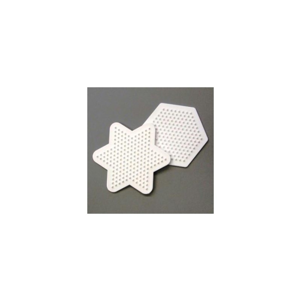 Supports étoile et hexagonal pour perles tubulaires, 9 cm - Photo n°1