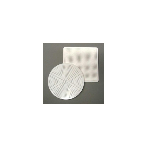 Supports à perles tubulaires de Ø 5 mm, Plaques carré et rond, 15 cm - Photo n°1