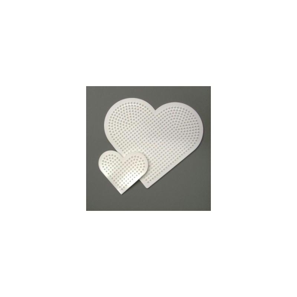 Supports 2 coeurs pour perles tubulaires, 8 et 16 cm - Photo n°1