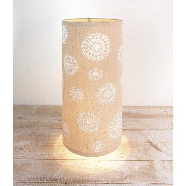 Kit Armature Lampe florale, Diam. 20 cm, haut. flexible 25-50cm, avec Set Ossature, Film polyphane, - Photo n°1