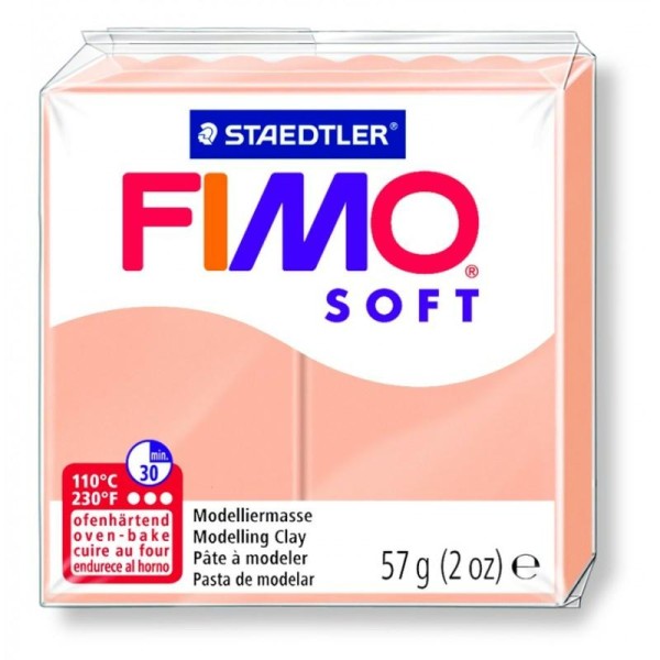 Pâte Fimo soft couleur Chair n°43, Pain polymère de 57g à cuire au four - Photo n°1