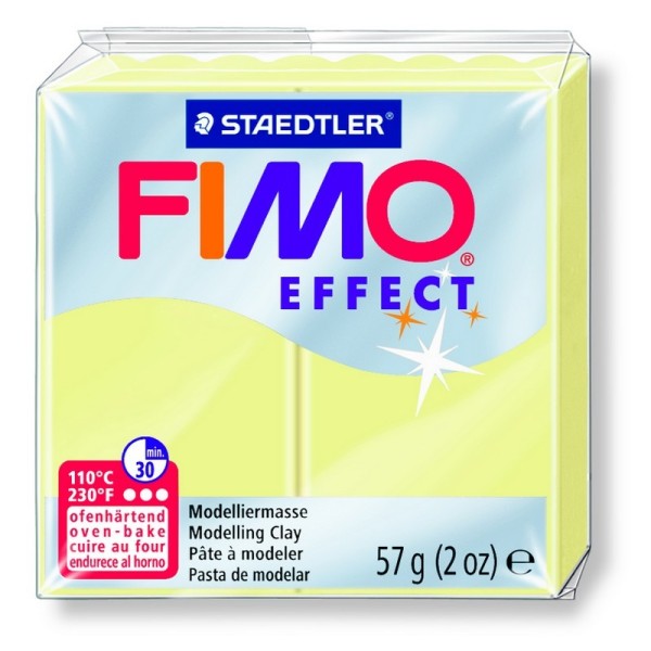 Pâte Fimo Effect Vanille n°105, Pain polymère de 57g à cuire au four - Photo n°1