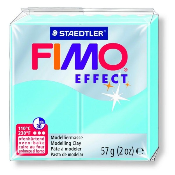 Pâte Fimo Effect couleur Bleu d'eau n°305, Pain polymère de 57g à cuire au four - Photo n°1