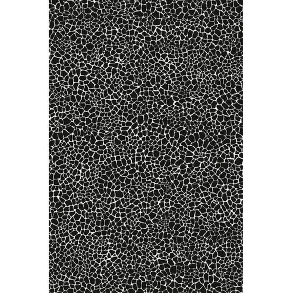 Feuille decopatch n°564, Craquelé noir sur fond blanc Papier 30x39 cm - Photo n°1