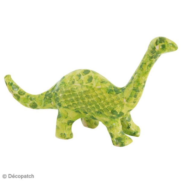 Dinosaure Brontosaure en papier maché 17 cm - Photo n°3
