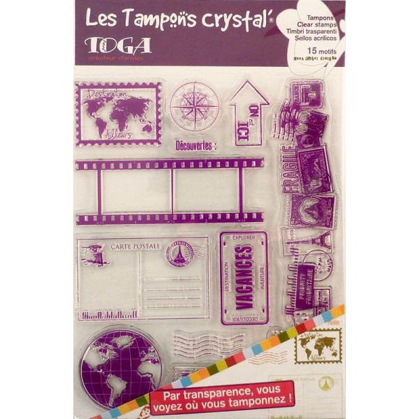 Tampons crystal Destination Vacances x 15 - Photo n°1