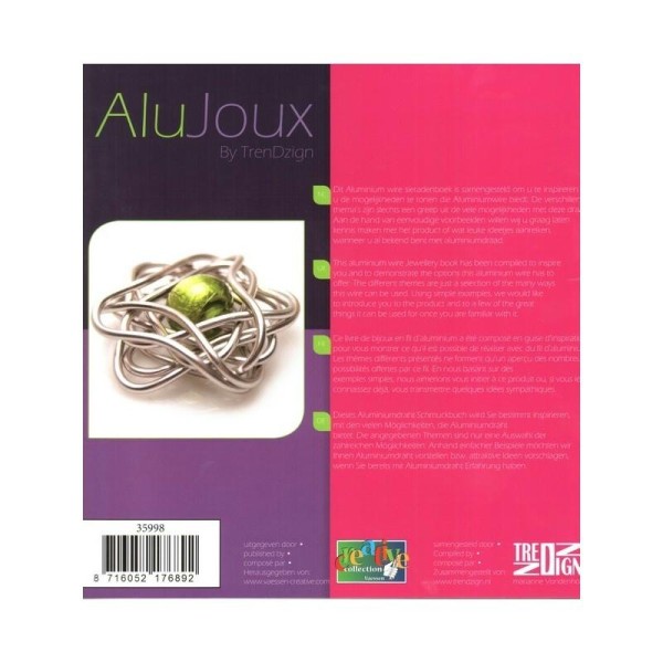 Livre de création de Bijoux en fil alu - AluJoux - Marianne Vondenhoff - Photo n°1