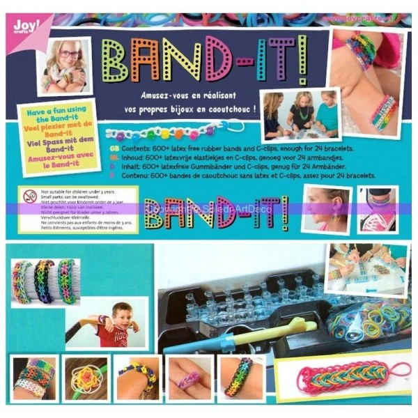 Kit Band-it Loops Loom opaque, rubber band bracelet élastique caoutchouc - Photo n°1