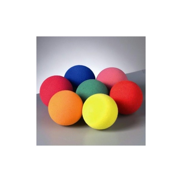 Lot 50 Balles en caoutchouc mousse ø 20 mm creasoft, couleurs assorties - Photo n°1