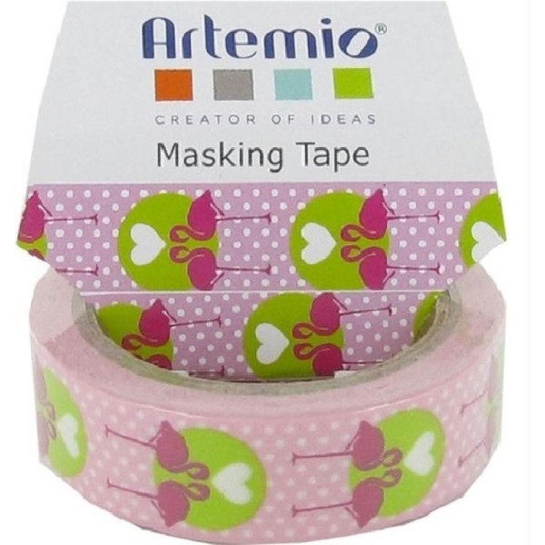Masking-tape Artemio- Flamand Rose - Photo n°1