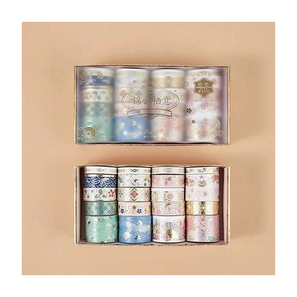 20 Rubans adhésifs washi tape collage décoration assorties ASIE 4025 - Photo n°1
