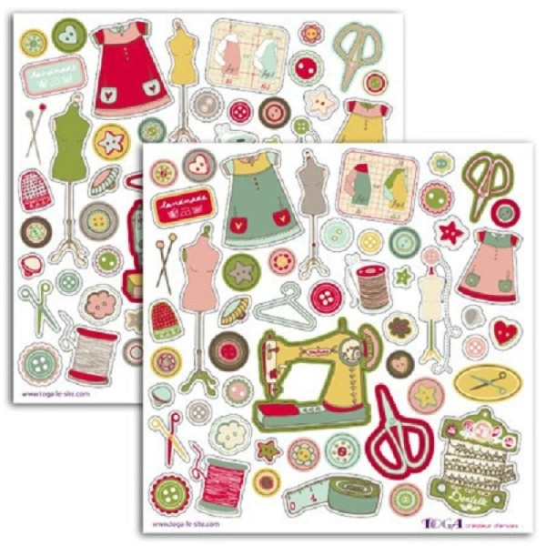 Kit déco scrapbooking- Miss Couture - TOGA - Photo n°4