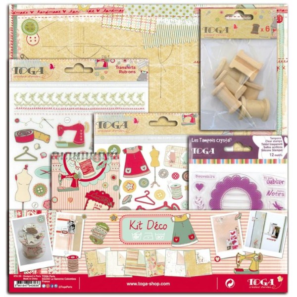 Kit déco scrapbooking- Miss Couture - TOGA - Photo n°1