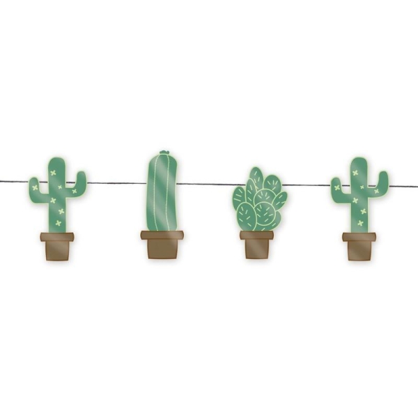 Guirlande de Cactus décorative en papier cartonné  pour une décoration western - Photo n°1