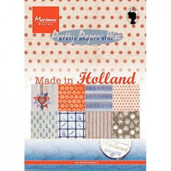 Bloc de 32 papiers 15 x 21 cm MARIANNE DESIGN MADE IN HOLLAND - Photo n°1