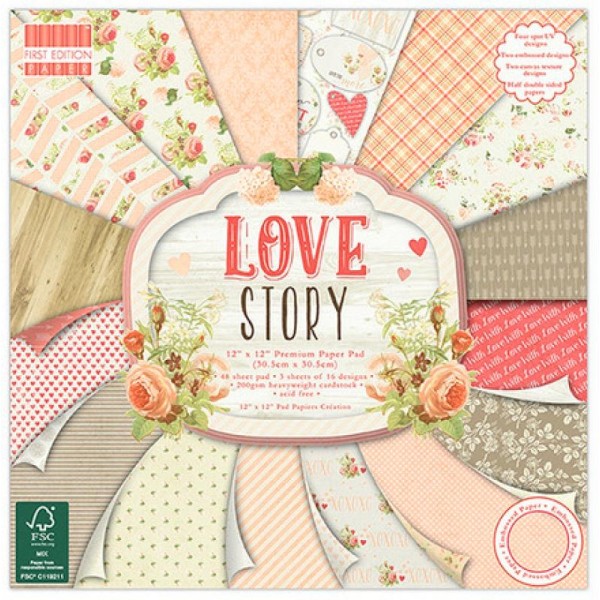 48 Papiers Fantaisis First Edition 30.5 cm LOVE STORY - Photo n°1