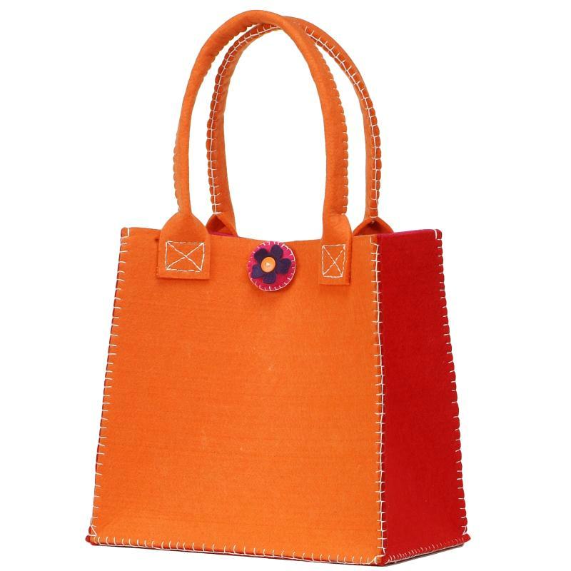 Kit sac en feutre orange à faire soi même - Sac en feutrine - Creavea