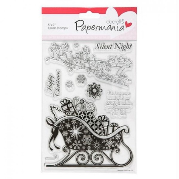 Tampon transparent clear stamp scrapbooking PAPERMANIA SILENT NIGHT - Photo n°1