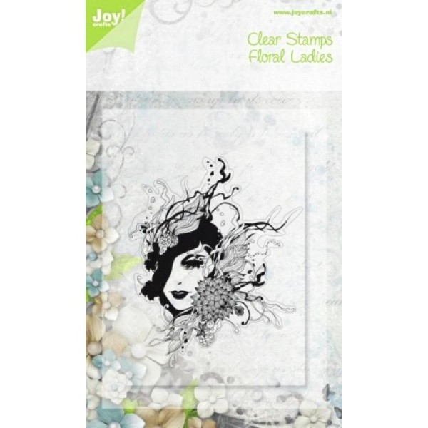 Tampon transparent clear stamp scrapbooking JOY CRAFTS FLORAL LADIES - Photo n°1