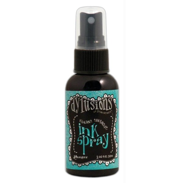 Vaporisateur ink spray Dylusions -  Vibrant Turquoise - Ranger - 59ml - Photo n°1