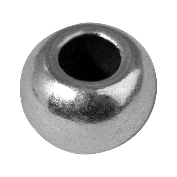 Perle métal Rond écrasé 6 mm - Photo n°1