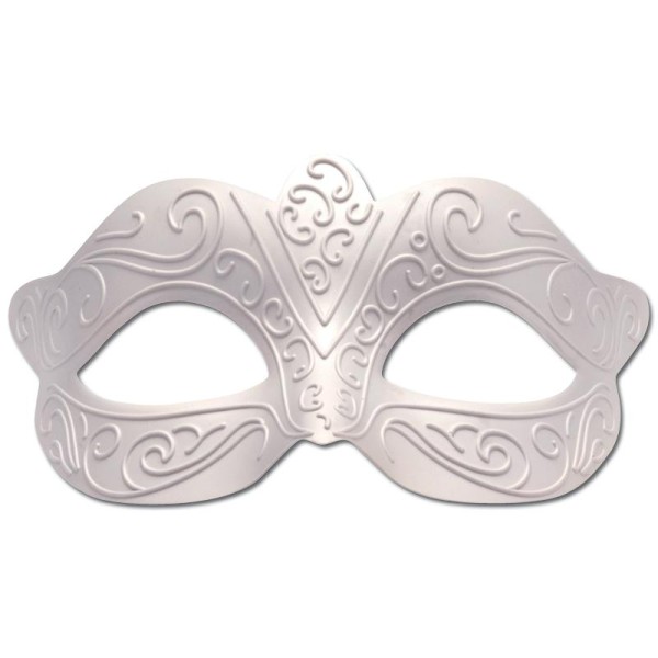 Masque de carnaval plastique Romantique 15 cm - Photo n°1