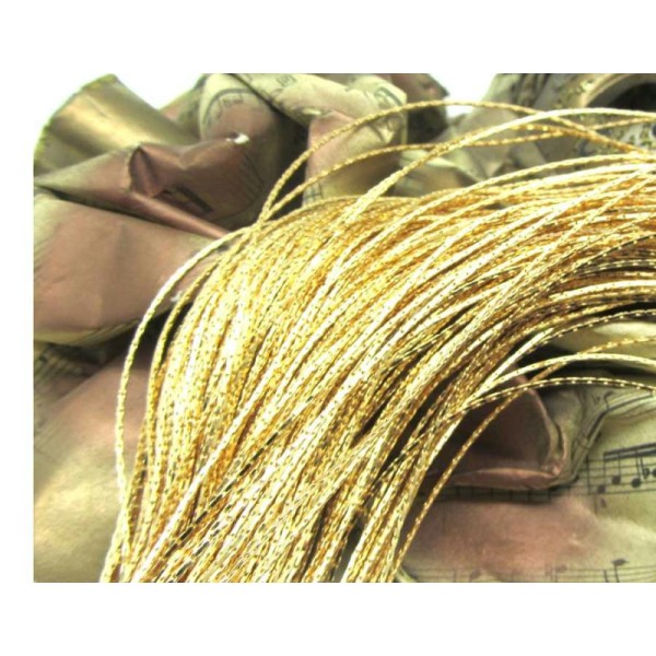 1 Mètre Chaîne Serpentine  Doré Européenne- Dorée à l'Or Fin 23 carats - Photo n°1
