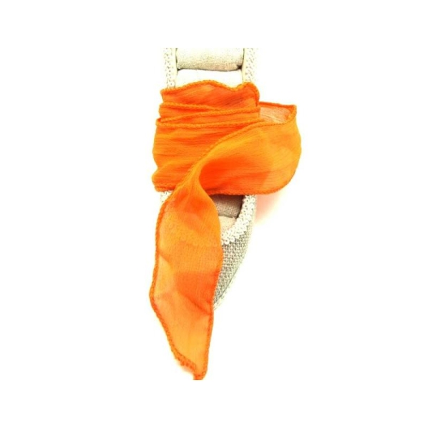 0.98 Mètre  Ruban Textile Orange - Largeur 3 centimètres - Photo n°1