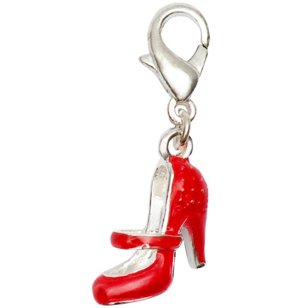 Breloque pour bijoux Chaussure rouge 15 x 11 mm - Photo n°1