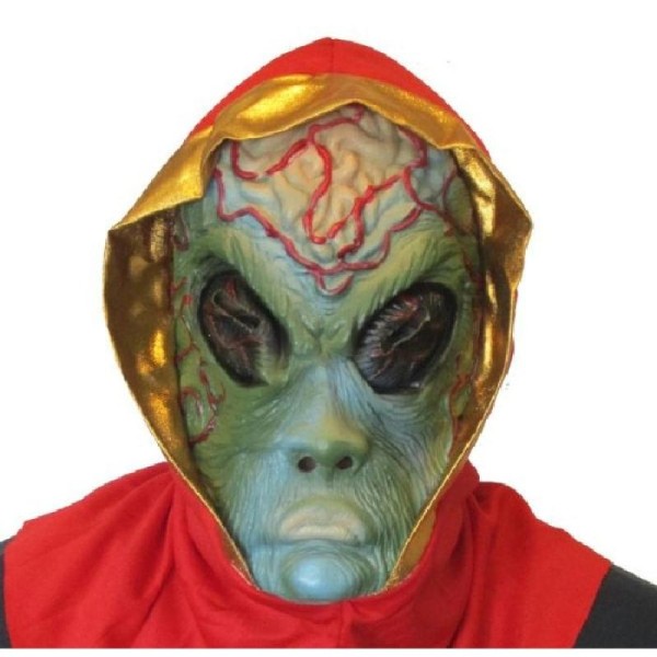 Masque Alien (Latex) avec cagoule - Photo n°1