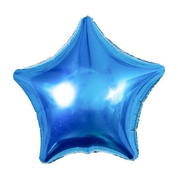 Ballon alu étoile bleue 52 cm - Photo n°1