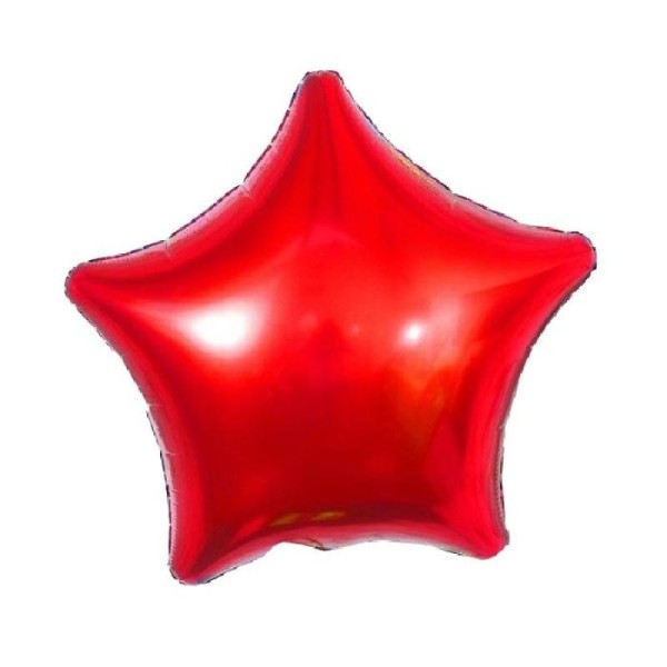 Ballon alu étoile rouge 52 cm - Photo n°1