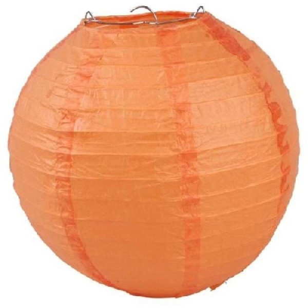 Lampion Abat Jour Orange (40cm) - Photo n°1