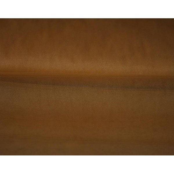 Tissu Tulle Souple Marron Largeur 300cms au mètre - Photo n°1