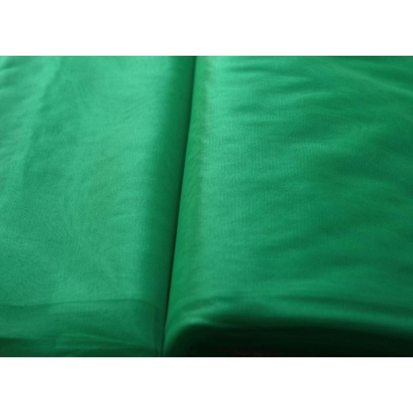Tissu Tulle Souple Vert Emeraude Largeur 300cms au mètre - Photo n°1