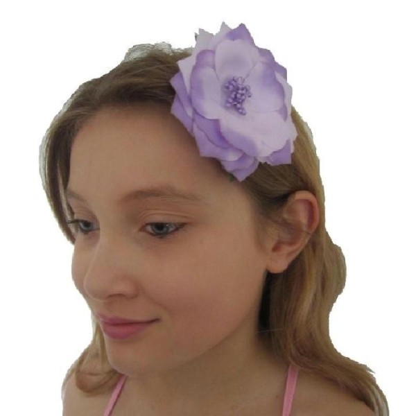 Fleur broche tropicale violette 8 cm - Décoration à thème - Creavea