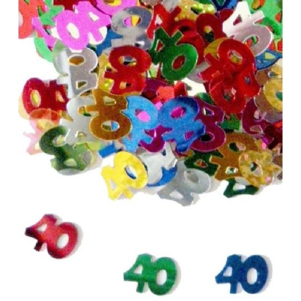Sachet de confettis 40 multicolore 14 gr - Photo n°1
